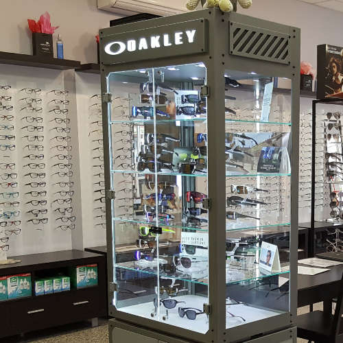 oakley sunglasses display cabinet
